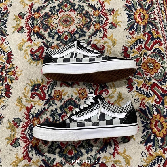 “Old Skool Mixed Checker” Vans Size 6.5M, 8W - Picture 2 of 5